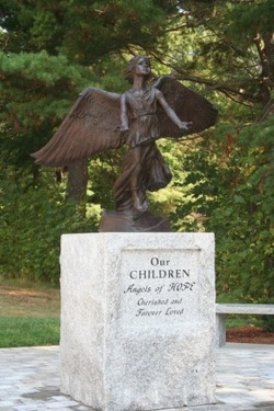 The Angel of Hope in the Memorial Garden of St. Anne's Shrine