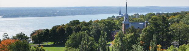 The grounds of the Montmartre Center of Faith and Culture in Quebec City